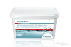 Aquabrome ist eine 20 g langsam auflösende Bromtablette für eine zuverlässige und kontinuierliche Wasserdesinfektion, um Bakterien und Trübungen im Poolwasser zu entfernen.
