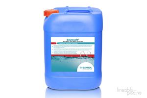 Bayrosoft è un prodotto liquido multifunzione a base di OSSIGENO ATTIVO, disinfettante, antialghe e chiarificante, ideale per sistemi automatici di dosaggio.