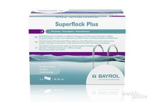 Superflock Plus è una cartuccia di flocculante per filtri a sabbia per prevenire e rimuovere efficacemente torbidità nell'acqua.